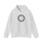 Concentric Circuit Graphic Hoodie — Minimal Tech Circle Design