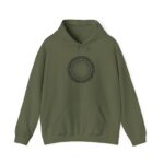 Concentric Circuit Graphic Hoodie — Minimal Tech Circle Design - Image 3